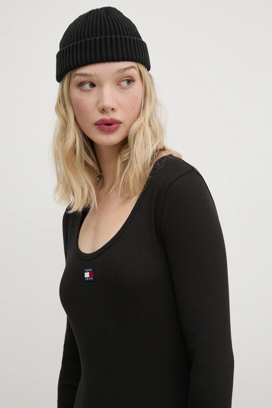 Tommy Jeans rochie negru DW0DW20276
