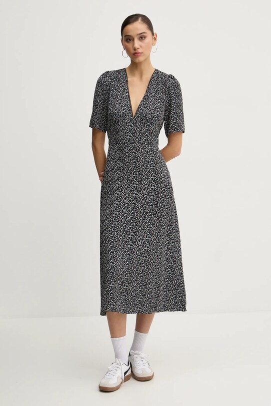 Tommy Jeans rochie midi negru DW0DW20450