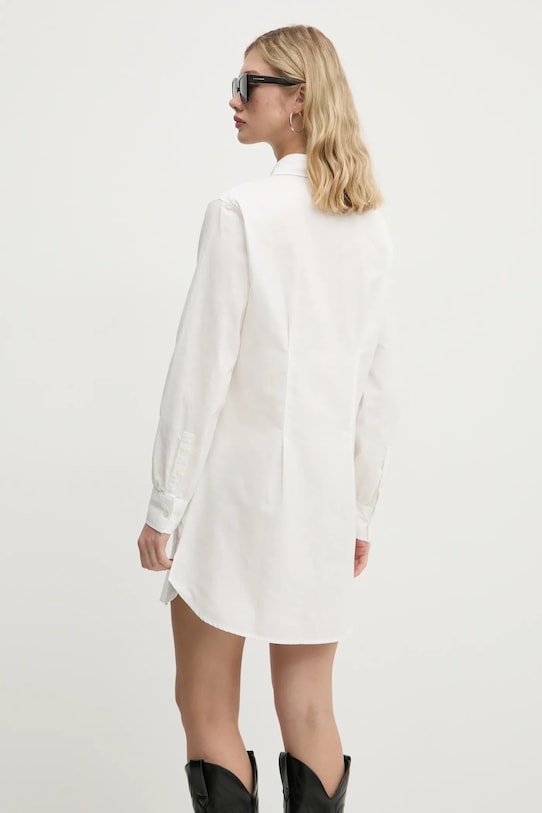 Îmbrăcăminte Tommy Jeans rochie din bumbac DW0DW20471 alb