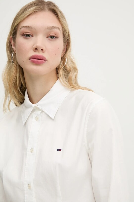 Бавовняна сукня Tommy Jeans DW0DW20471 білий