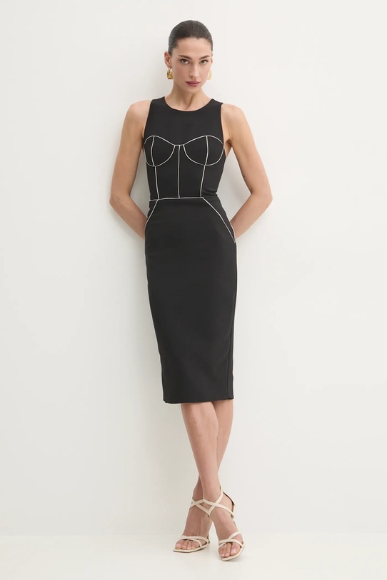 Elisabetta Franchi rochie midi negru AB72451E2
