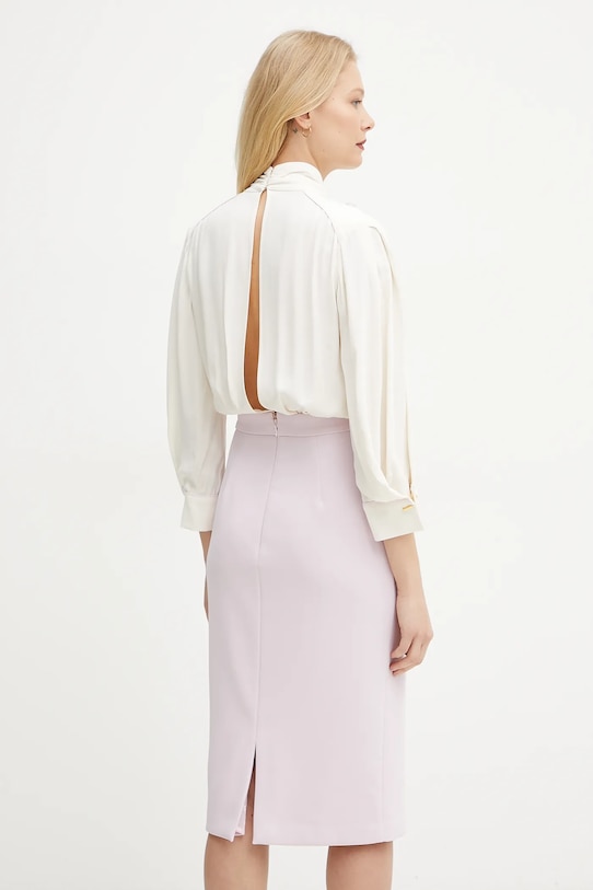 Odzież Elisabetta Franchi sukienka AB77151E2 beżowy