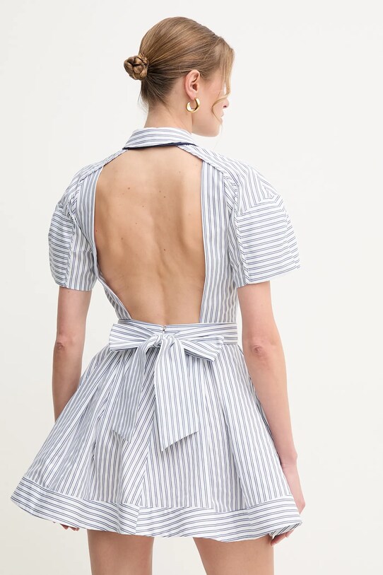 Odzież Elisabetta Franchi sukienka bawełniana AB77051E2 biały
