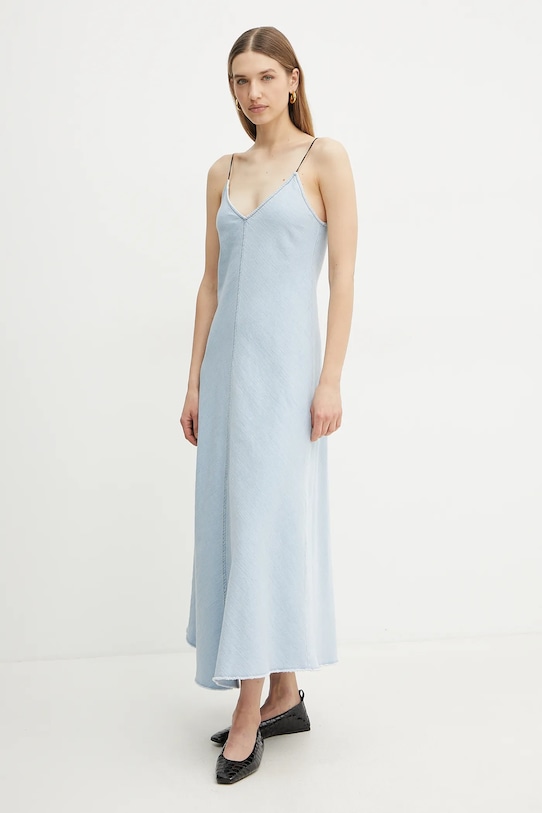 Forte Forte rochie din denim midi albastru 13549.my.dress