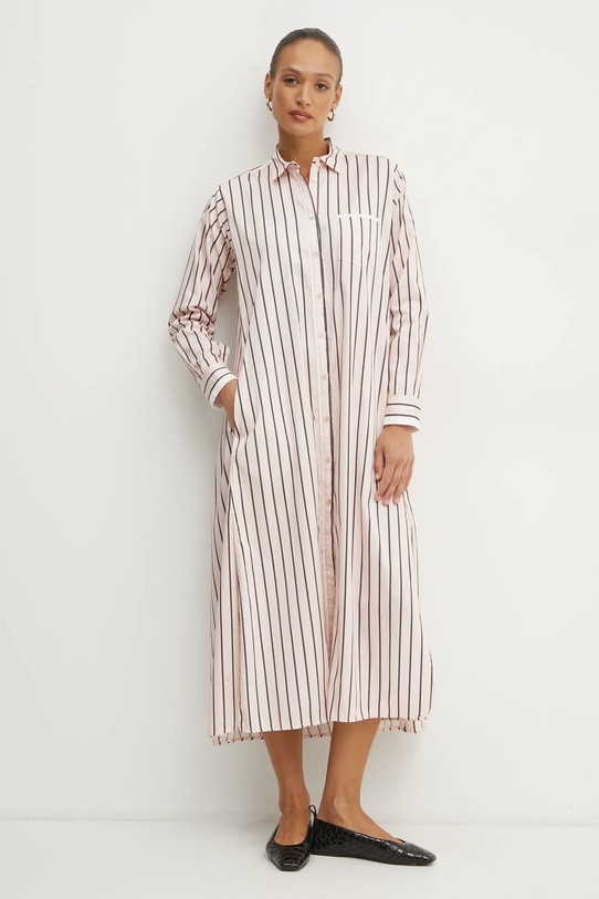 Forte Forte rochie din bumbac fixat portocaliu 13614.my.dress