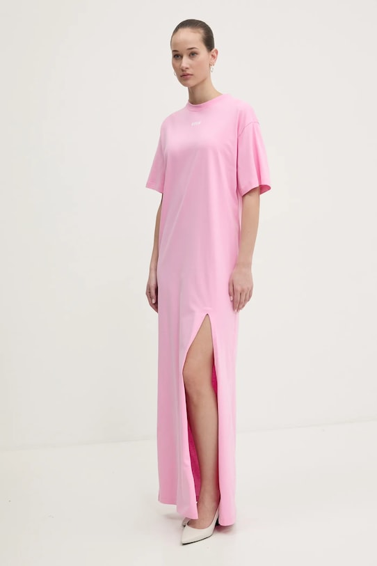 Odzież MSGM sukienka 3841MDA83.257002 różowy