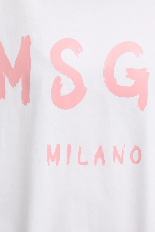 MSGM rochie din bumbac 3841MDA510.257002 alb