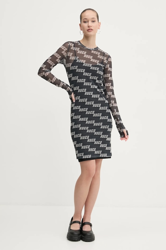 HUGO rochie 50534848 verde SS25