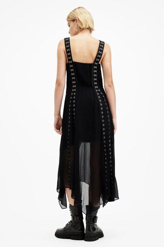 AllSaints rochie LUNA W048DB negru