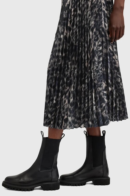 Ruházat AllSaints ruha és pulóver JINX PLEATED W186DB fekete