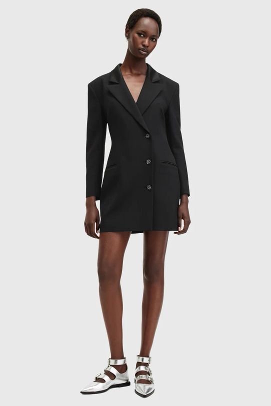 AllSaints rochie ERYKAH mini negru W273DB