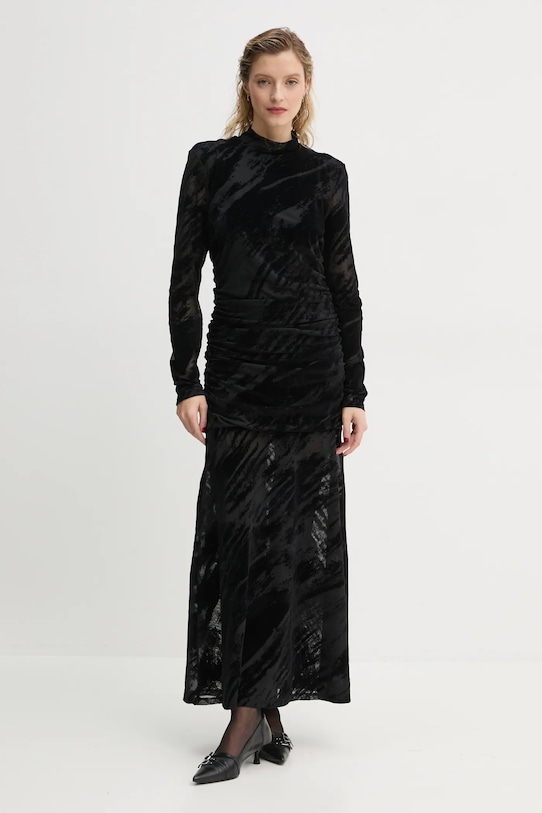 Платье Gestuz длинный чёрный 10909571