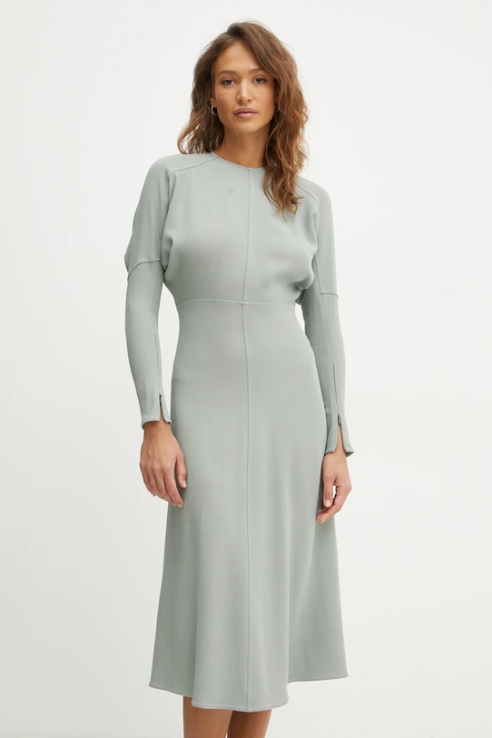 Ruházat Victoria Beckham ruha gyapjú keverékből 1125WDR005231C zöld