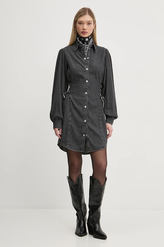 Karl Lagerfeld Jeans sukienka A1W13004 szary SS25