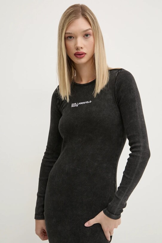 Šaty Karl Lagerfeld Jeans sivá A1W13005