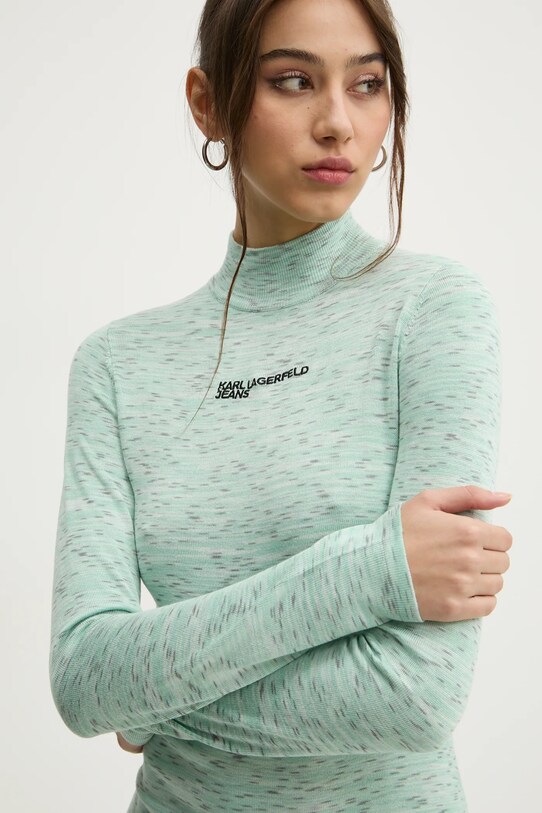 Karl Lagerfeld Jeans rochie verde A1W13008