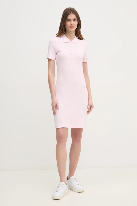 Tommy Hilfiger sukienka WW0WW43228 różowy SS25