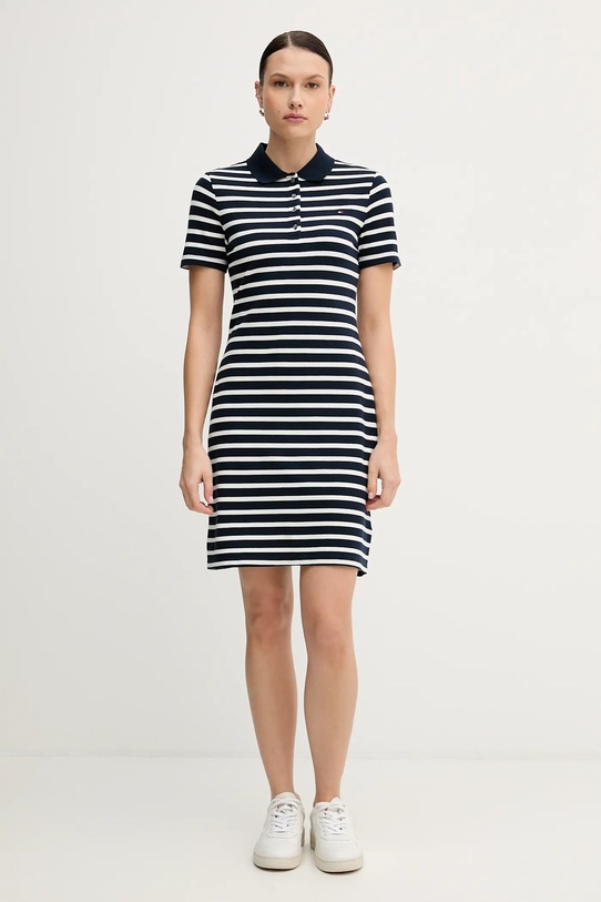 Tommy Hilfiger sukienka WW0WW43228 granatowy SS25