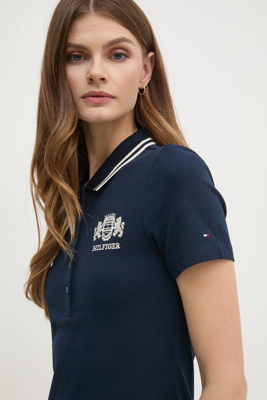 Šaty Tommy Hilfiger tmavomodrá WW0WW43841