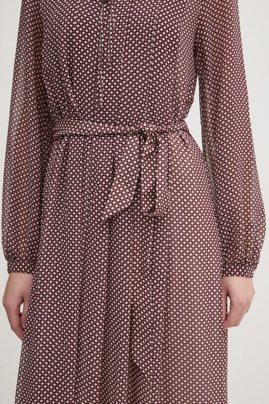 Tommy Hilfiger sukienka WW0WW44007 bordowy