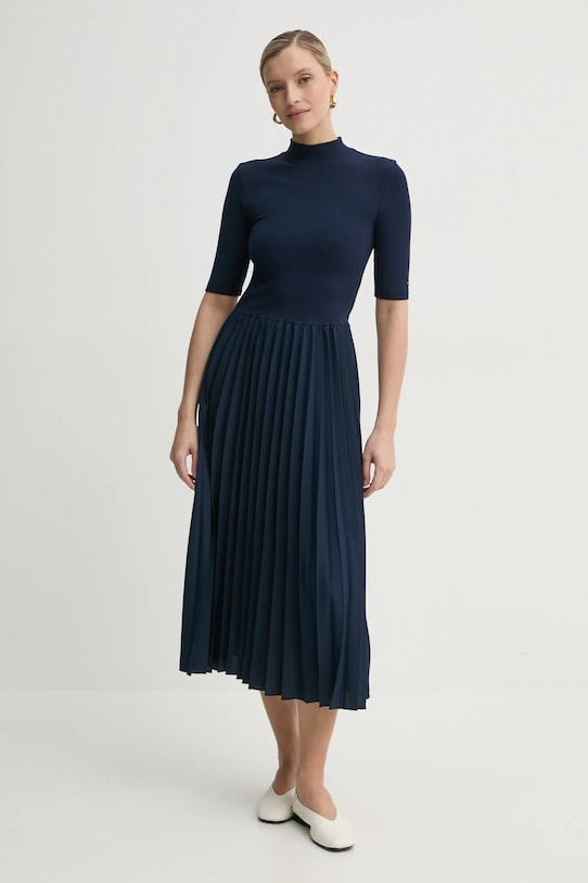 Tommy Hilfiger sukienka z elastanem granatowy WW0WW44429