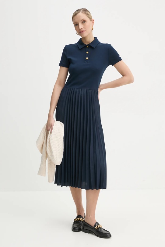 Odzież Tommy Hilfiger sukienka WW0WW44448 granatowy