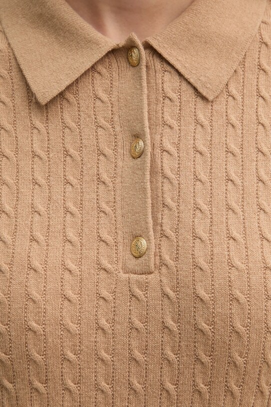 Vlnené šaty Tommy Hilfiger WW0WW44979 zelená