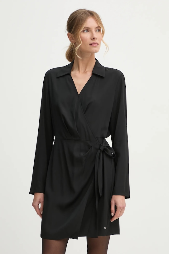 Tommy Hilfiger rochie mini negru WW0WW45006