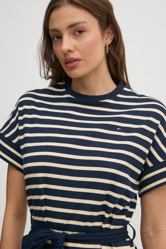 Bavlnené šaty Tommy Hilfiger tmavomodrá WW0WW45183