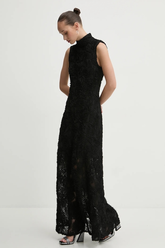 Rotate sukienka 113617100 czarny SS25