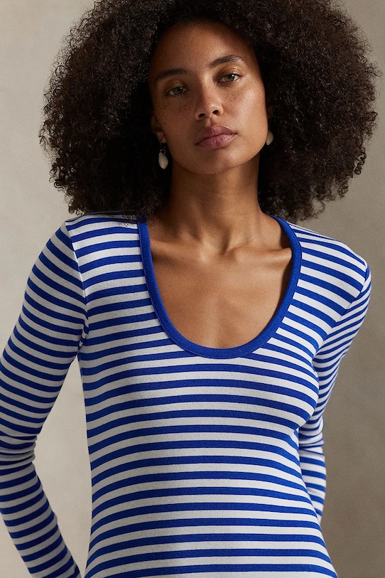 Polo Ralph Lauren sukienka niebieski 211959125