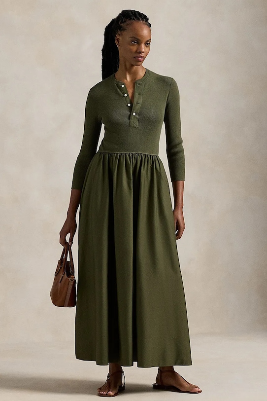 Polo Ralph Lauren sukienka casual zielony 211959906