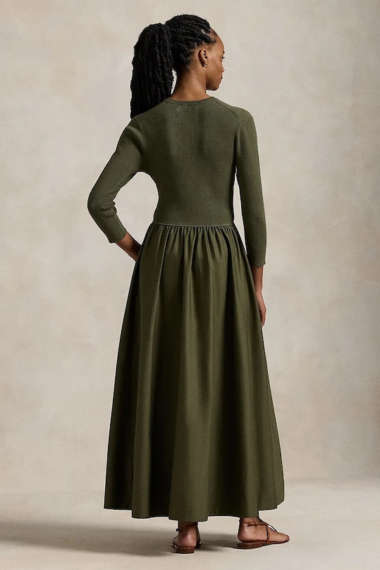 Polo Ralph Lauren sukienka 211959906 zielony SS25