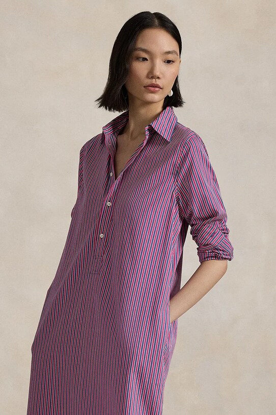 Одяг Бавовняна сукня Polo Ralph Lauren 211959914 рожевий
