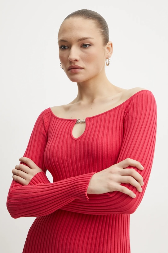 BOSS Orange sukienka różowy 50531453