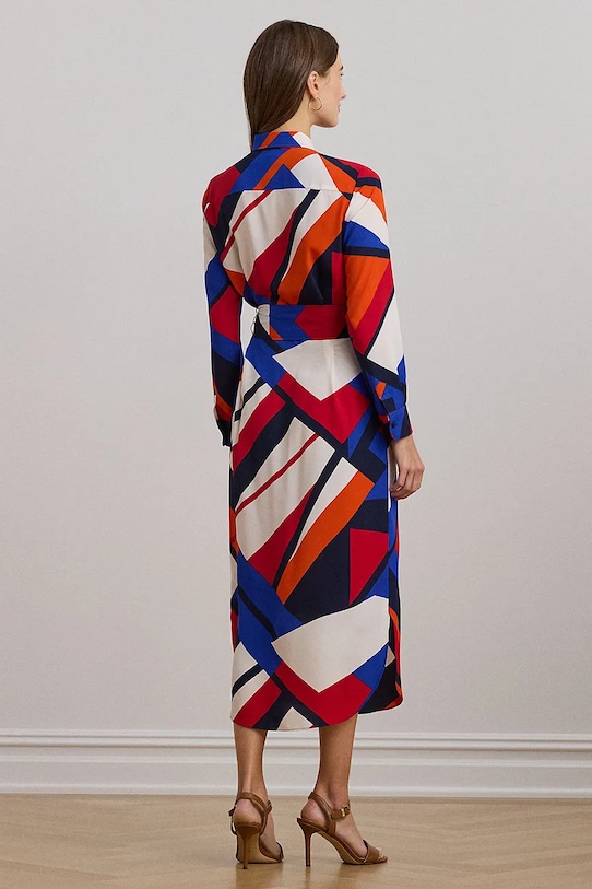 Lauren Ralph Lauren sukienka 200957063 niebieski SS25