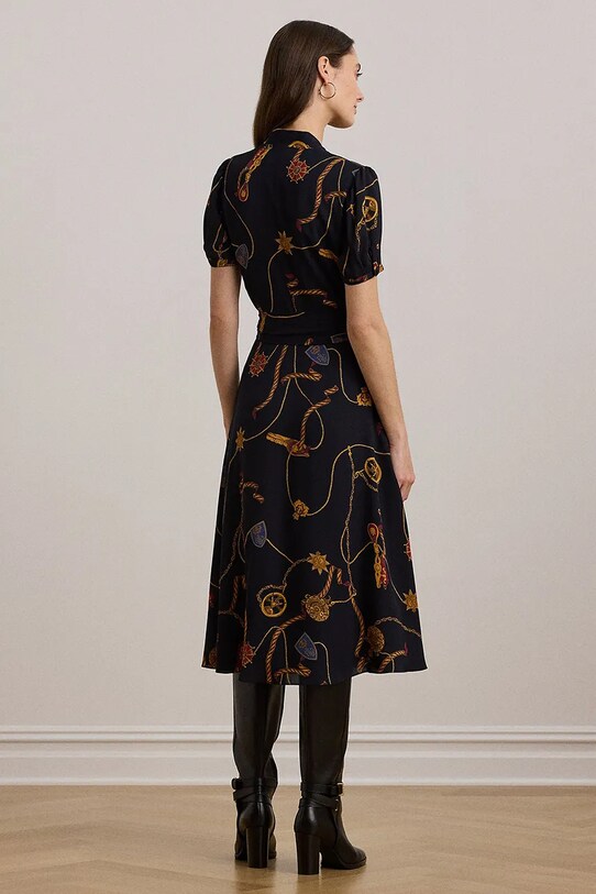 Платье Lauren Ralph Lauren 200957152 тёмно-синий SS25