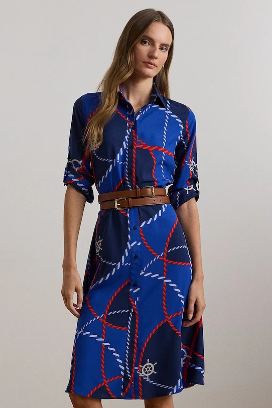 Одяг Сукня Lauren Ralph Lauren 200962233 блакитний