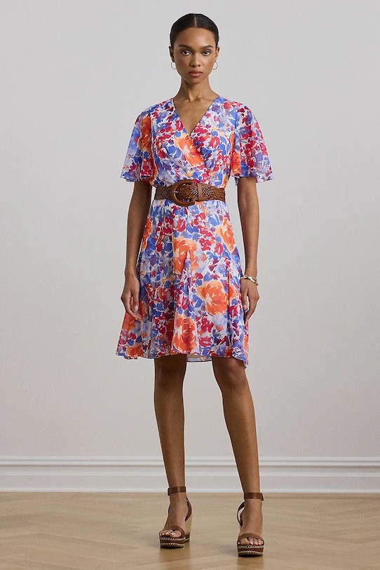 Платье Lauren Ralph Lauren узор белый 250957086