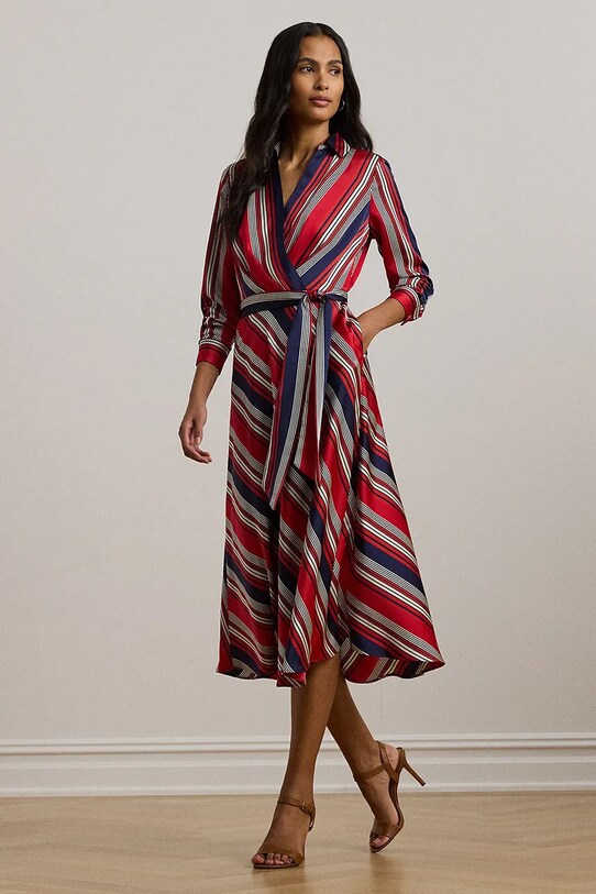 Haljina Lauren Ralph Lauren casual crvena 250957090