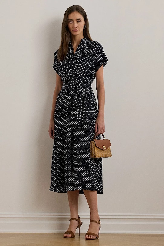 Рокля Lauren Ralph Lauren шпиц тъмносин 250957093