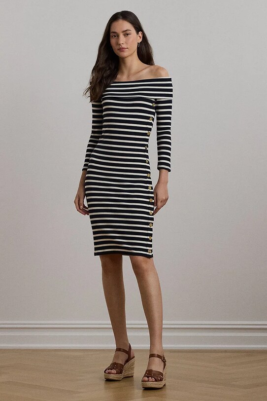 Платье Lauren Ralph Lauren узор тёмно-синий 250957718