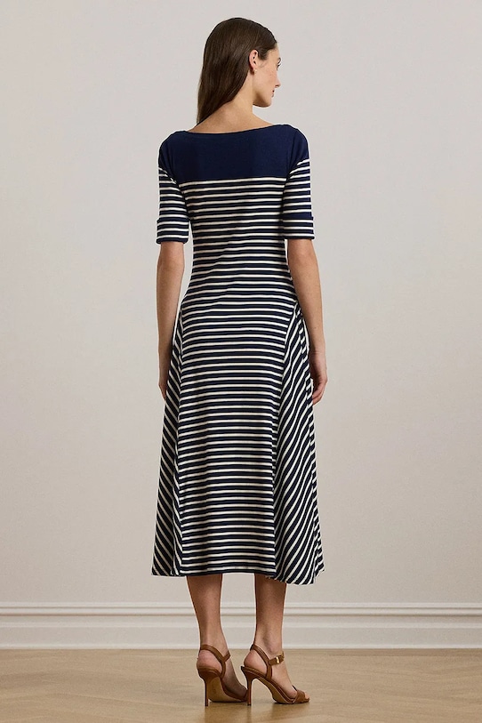 Lauren Ralph Lauren rochie din bumbac 250957728 bleumarin SS25