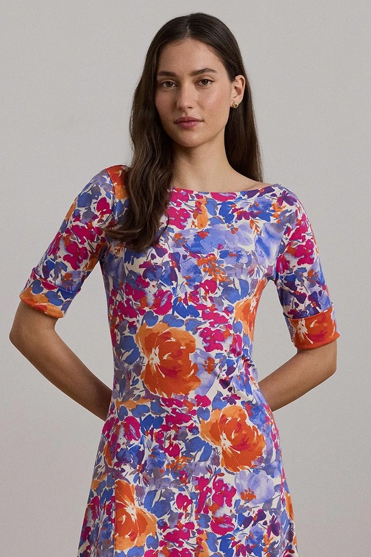 Odjeća Pamučna haljina Lauren Ralph Lauren 250972596 plava