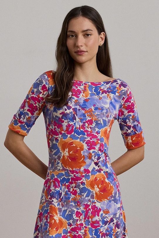 Odjeća Pamučna haljina Lauren Ralph Lauren 250972596 plava