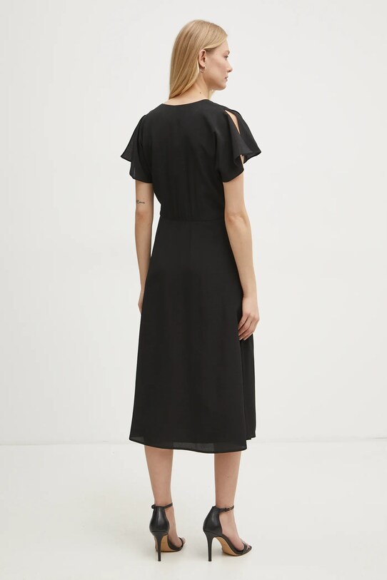 Îmbrăcăminte BOSS rochie de matase 50532930 negru