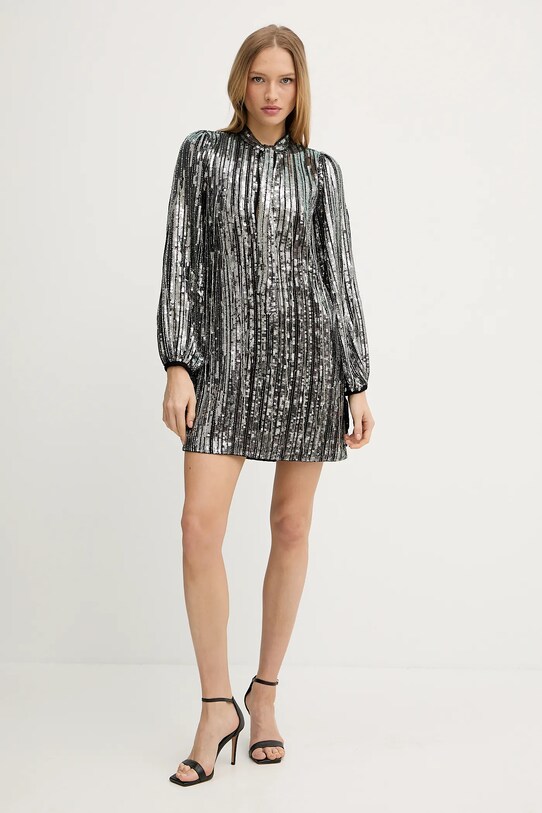 Pinko sukienka 104683.A2DE srebrny SS25