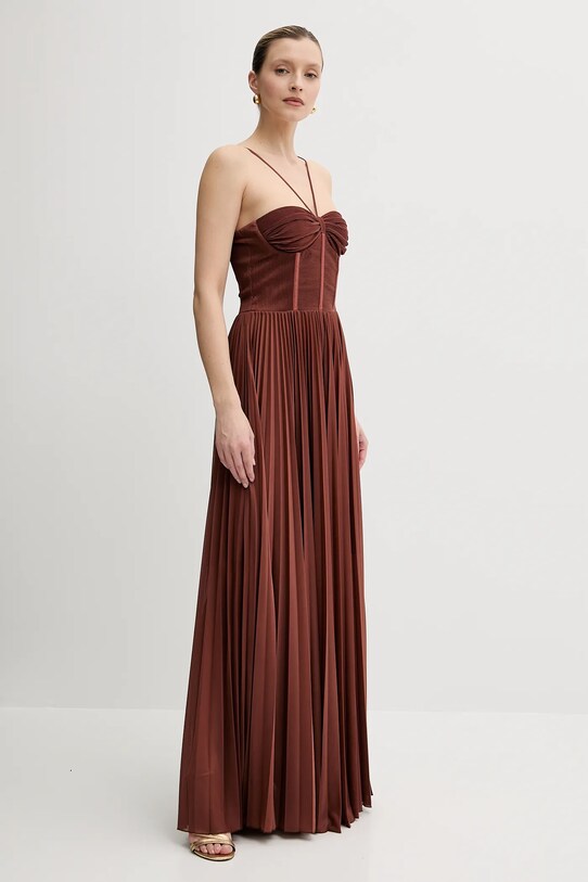 Φόρεμα Pinko 104994.A2DM καφέ SS25
