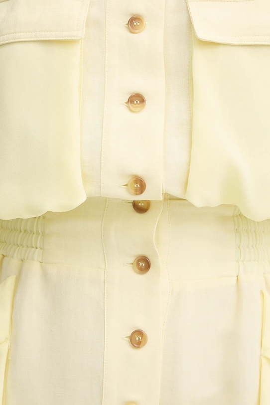 Сукня з домішкою льону Pinko 105019.A2I9 жовтий