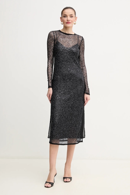 Pinko rochie maxi negru 104709.A2EX